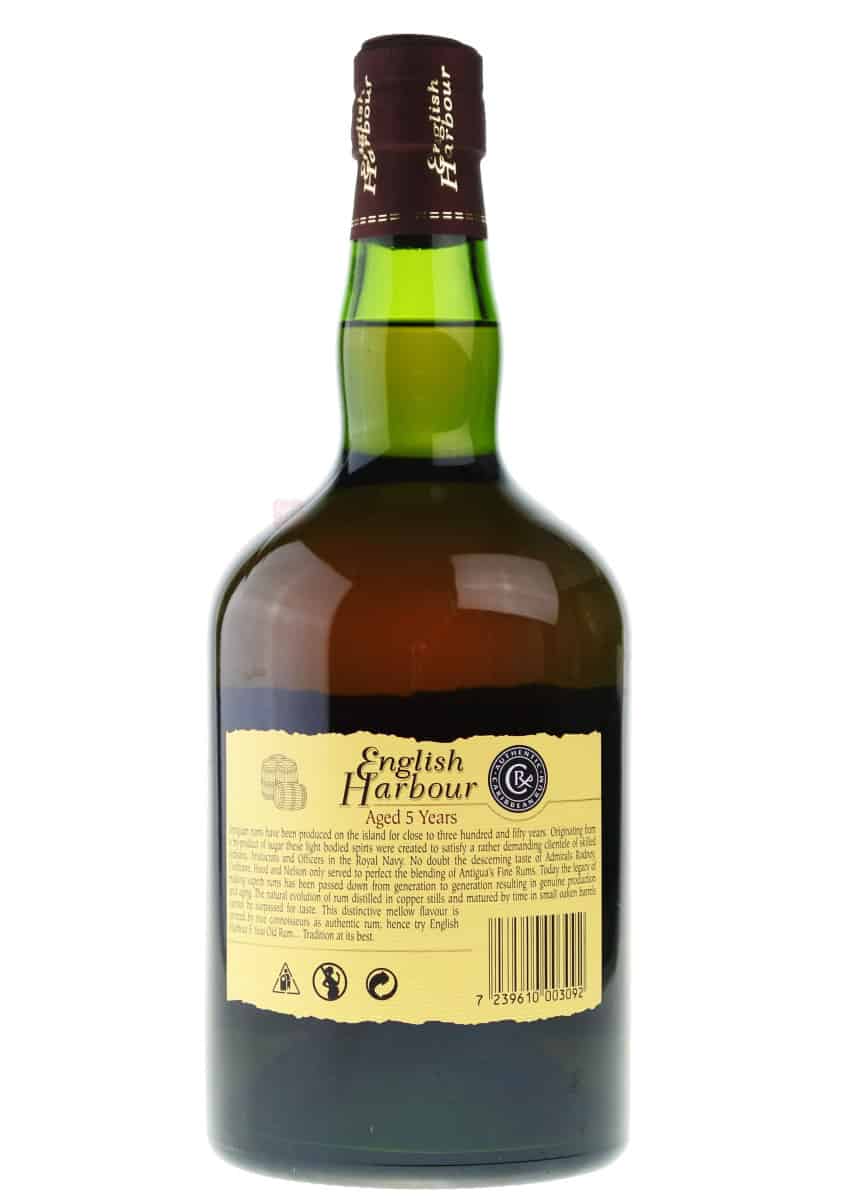 English Harbour 5 years Rum from Antigua and Barbuda