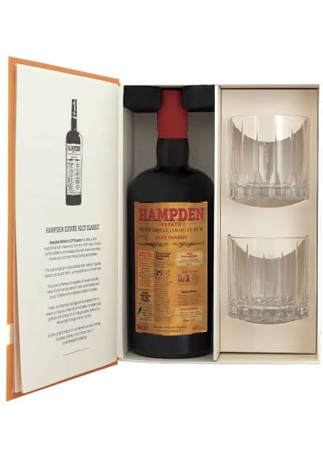 Hampden Estate - Coffret Velier Hampden HLCF Classic + 2 verres Riedel