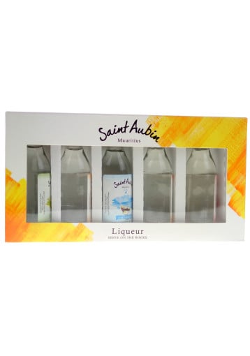 Saint Aubin - Coffret mignonnettes Liqueurs Serve On The Rock