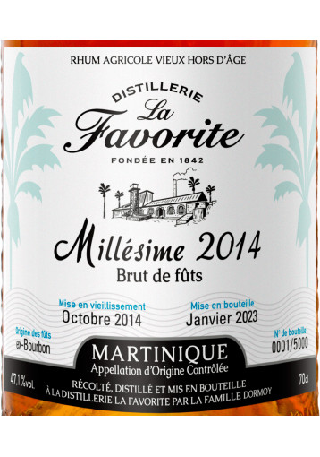 La Favorite - Vintage 2014 8 years Brut de fûts