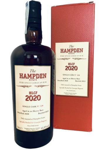 The Hampden Estate - Rare Cask Series - HLCF 3 Years Old 2020 Single Cask N°328 Specially bottled for Giuseppe Begnoni
