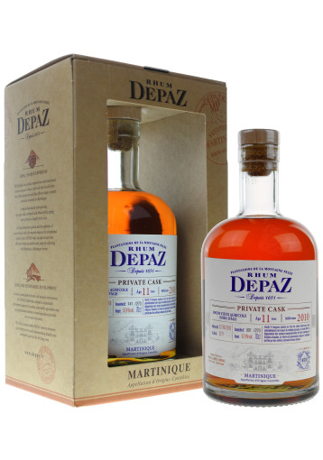 Depaz - Private Cask Millésime 2010 11 ans Edition Bar 1802