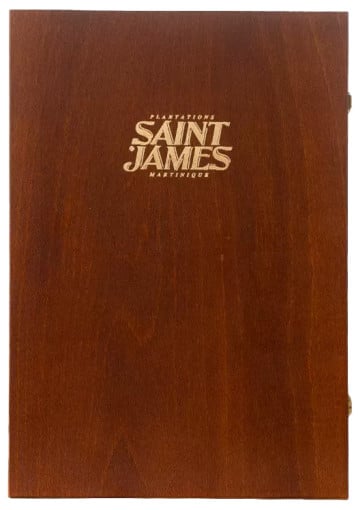 Saint James Réserve Privée 15 ans d'âge en coffret et ses 2 verres (1 verre absent)