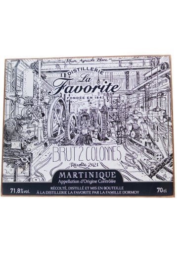 Wood Plaque La Favorite Brut 2 Columns