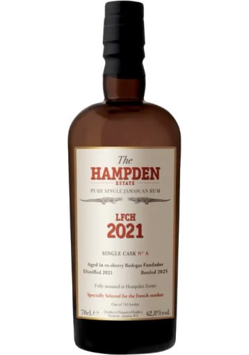 The Hampden Estate - Rare Cask Series - LFCH 4 ans 2021 Single Cask N°A Ex-Sherry