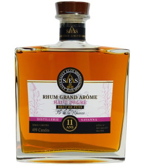 SES - Rhum VIeux Traditionnel Savanna Grand Arôme Haut Degré 11 ans