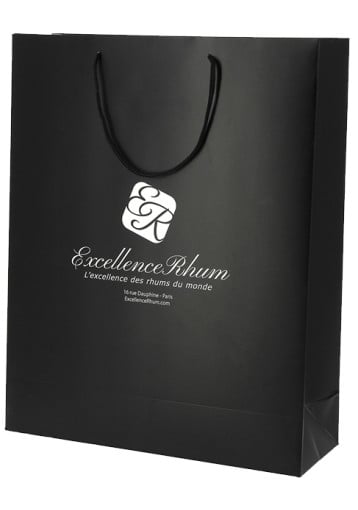 Sac noir Excellence Rhum - 3 bouteilles