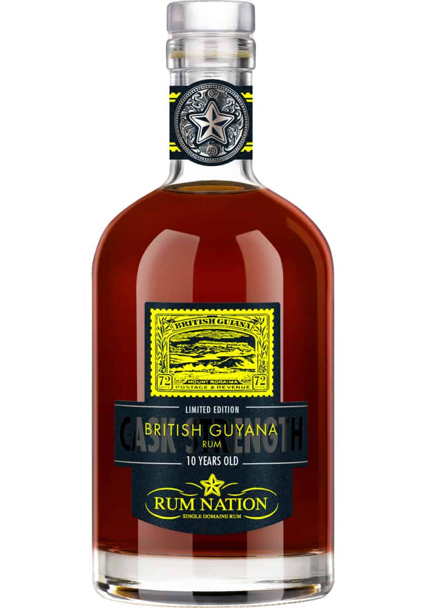 Rum Nation Guyana 10 years Brut de barrel Rum from Guyana