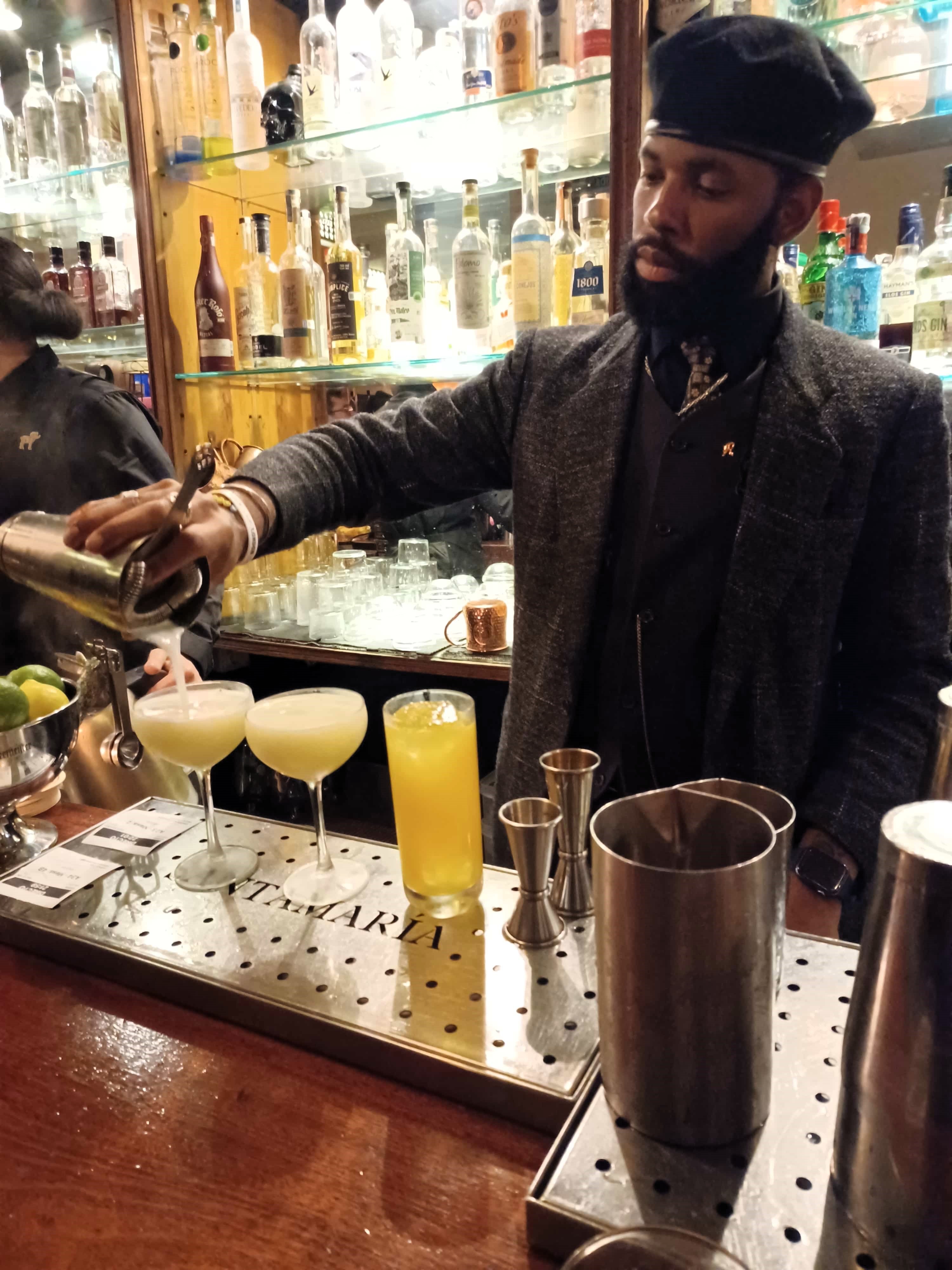 Frederick, bartender at Santa Maria Cocteleria